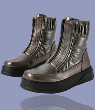 Load image into Gallery viewer, Zip-Up Boots - Pewter