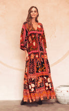 Load image into Gallery viewer, Billow sleeve Maxi - Talia Print