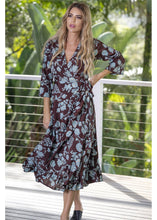 Load image into Gallery viewer, Wrap Dress - Brandy