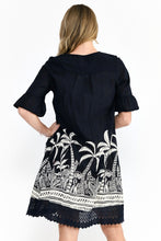 Load image into Gallery viewer, Hannah Boho Tunic - Mono Boarder Navy