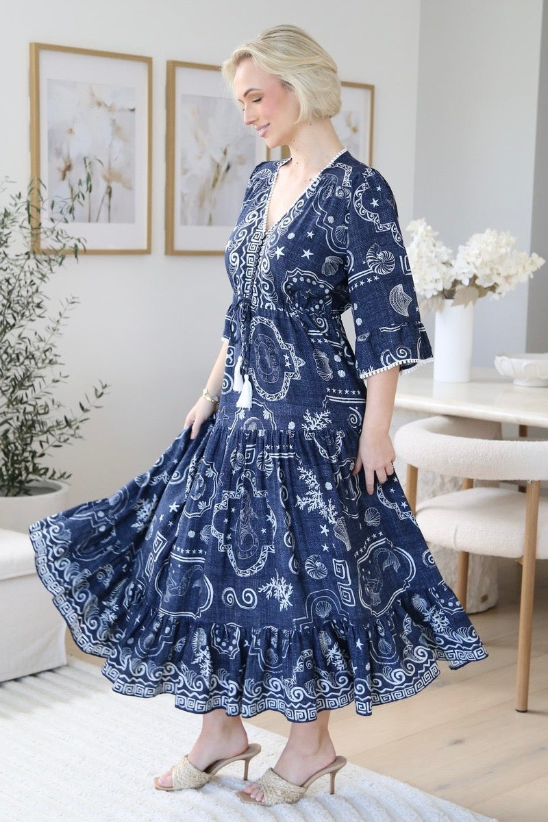 Luscious Berry Maxi with Cape (XS)