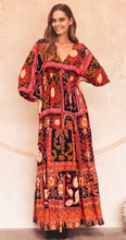 Load image into Gallery viewer, Billow sleeve Maxi - Talia Print