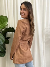 Load image into Gallery viewer, Suede Coat - Tan