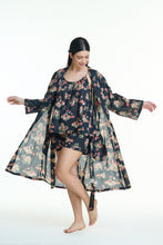 Load image into Gallery viewer, Lightweight cotton voile robe with self-tie waist and pockets