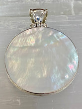 Load image into Gallery viewer, Two Sided Shell Disc Pendant - Paua And Mother Of Pearl