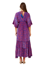 Load image into Gallery viewer, Chandra Boho Maxi Dress - Pink/Blue