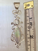Load image into Gallery viewer, Sterling Silver Elliptical Pendant - Mother Of Pearl