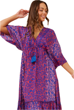 Load image into Gallery viewer, Chandra Boho Maxi Dress - Pink/Blue
