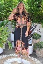 Load image into Gallery viewer, Bohemian-Inspired Maxi Dress - Black