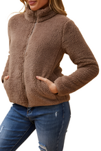 Load image into Gallery viewer, Faux Fur Jacket-Mocha -Caroline Morgan.png