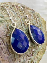 Load image into Gallery viewer, Handmade sterling silver Lapis Lazuli earrings – Merchant of Venus Jewellery