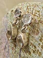 Load image into Gallery viewer, 	Handmade sterling silver clear quartz earrings – Merchant of Venus Jewellery