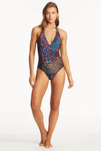 Load image into Gallery viewer, V Neck Halter One Piece - Hunter