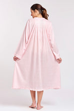 Load image into Gallery viewer, Arabella Sleepwear Gingham Nightie – back view showing pintuck detail