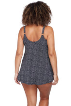 Load image into Gallery viewer, Delacroix Multifit Cup Swimdress - Zig Zag Black