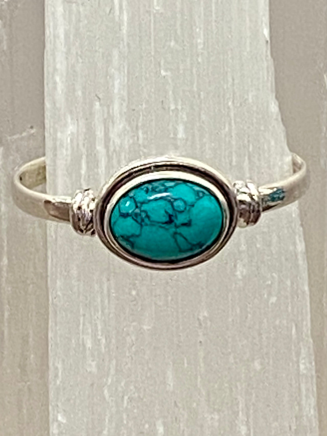 Turquoise Oval Sterling Silver Ring