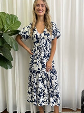 Load image into Gallery viewer, Navy Floral Dress