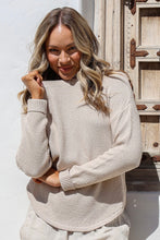 Load image into Gallery viewer, Cotton Knit Zip Back Jumper - Sand