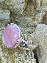 Load image into Gallery viewer, Sterling Silver Ring - Pink Mother Of Pearl