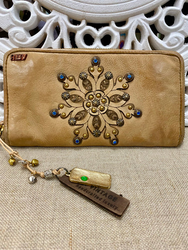 Wallis Zip Round Wallet - Iced Coffee