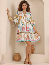 Load image into Gallery viewer, Iris Babydoll Dress – Bohemian Bloom
