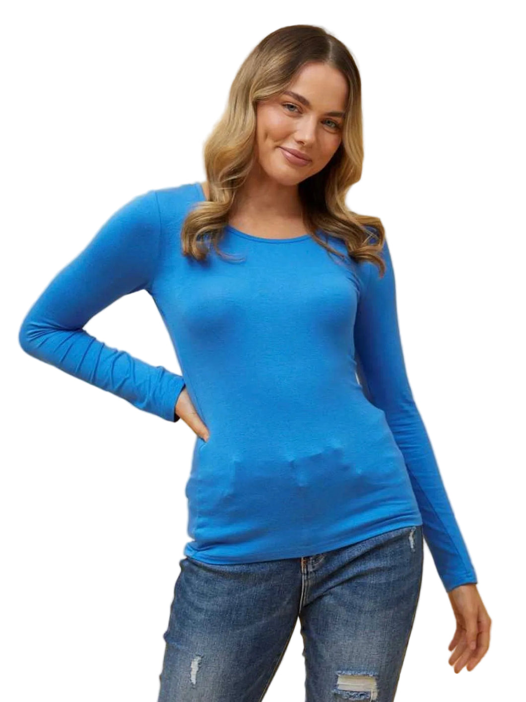 Stylish Ladies Clothing Melbourne | Classic Blue Basic Top – Berry Lush ...
