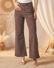 Load image into Gallery viewer, Wide Leg Denim Jeans - Chocolate