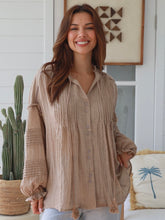 Load image into Gallery viewer, Sahara Pintuck Blouse