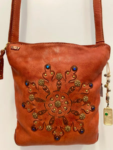 Wallis Crossbody Bag - Rust