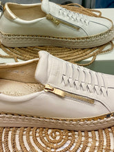 Load image into Gallery viewer, Heritage Zip Sneaker - White/Gold