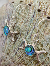 Load image into Gallery viewer, Triple Goddess Drop Earrings - Paua Shell