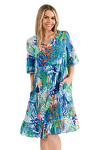 Load image into Gallery viewer, Charli Tassel Tie Dress - Coral Reef