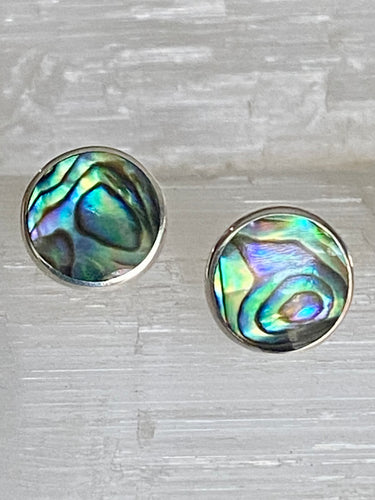 Stud Earrings - 10mm Paua Shell