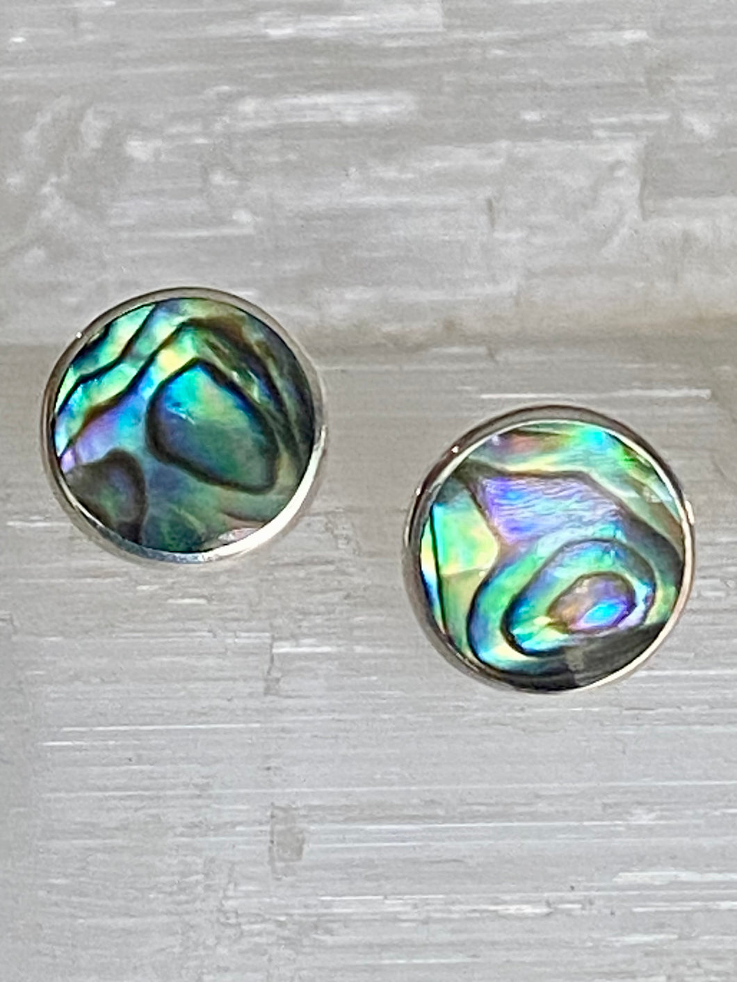 Stud Earrings - 10mm Paua Shell