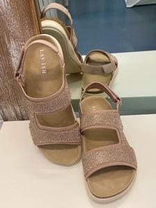 Camila Suede Sandals - Blush