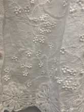 Load image into Gallery viewer, Floral Embroidered Sheer Blouse with Lace Hem
