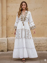 Load image into Gallery viewer, Paisley Embroidered Maxi Dress