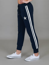 Load image into Gallery viewer, Gerry | Women's Superstar Stripe Tapered Sweatpants – French Terry - Ink