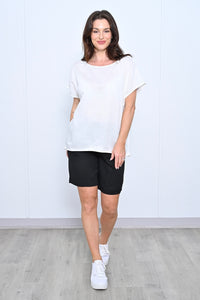 Linen Shorts - Black