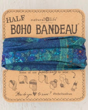 Load image into Gallery viewer, Boho Bandeau Half - Indigo Patchwork