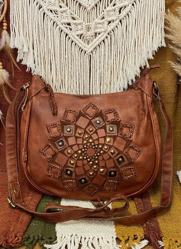 Carrera Zip Round Bag - Tan