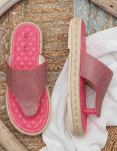 Load image into Gallery viewer, Lav-ish Hemp Rope Sandals - Hot Pink