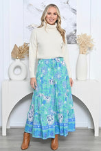 Load image into Gallery viewer, Floral Maxi Skirt - Green