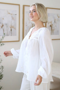 Lily Grace Top - White