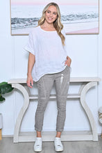 Load image into Gallery viewer, Silver Brush Crinkle Pant - Taupe