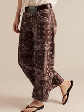 Load image into Gallery viewer, Bandana Barrel Jeans -  Chocolate