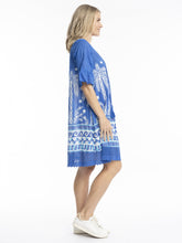Load image into Gallery viewer, Hannah Boho Tunic -Azure Drift Blue