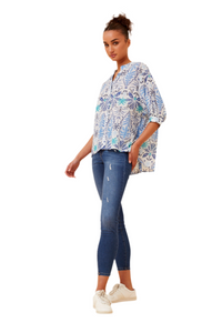 Belinda Shirt -Abstract Print