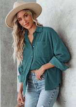 Load image into Gallery viewer, Corduroy Shacket - Teal