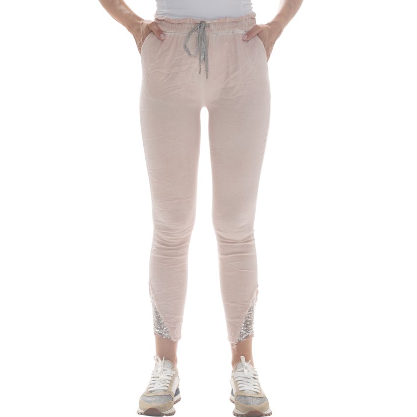 Italian Cotton Pant - Pink